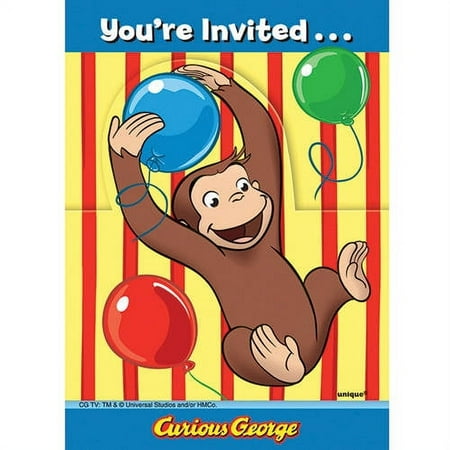 Curious George 21214 Invitations