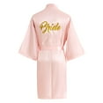 thumbnail image 5 of Hauaitttt Women's Wedding Party Robe Letters Kimono Satin Pyjamas Bridesmaid Bathrobe plus Size Sheer Robe 3x Women Robe Satin Comfy Robes for Women Long Women Flannel Robe Sleeping Robes for Women, 5 of 7