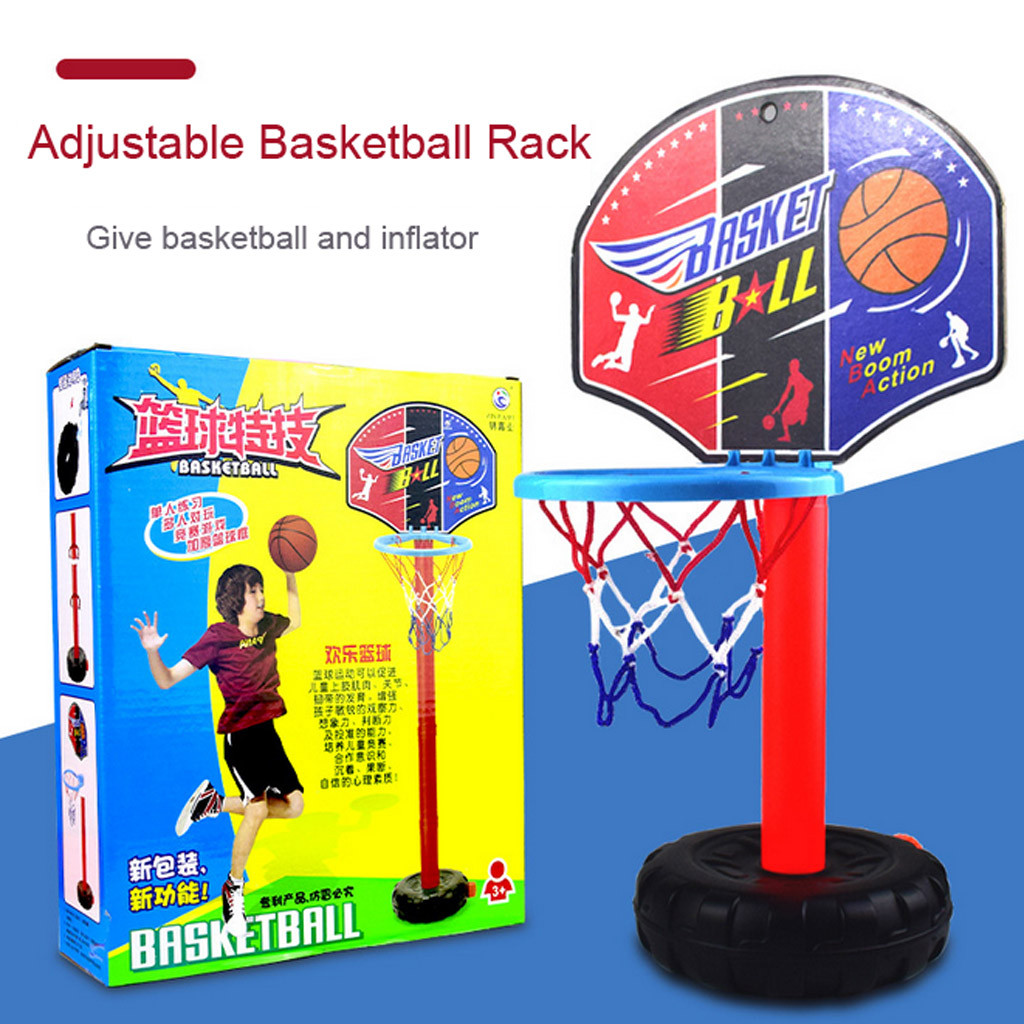 Adjustable Basketball Hoop System - Height-Adjustable Basketball Goal with Backboard, Interactive Indoor Shooting Toy, Basketball Sports Toy, 1pcs, Colorful