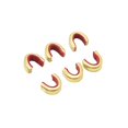 thumbnail image 2 of Southland Archery Supply String Nocking Points Bowstring Brass Nock Point - Made in USA - for Recurve or Compound Bows - 6/Pack (Red Cam for 16-18 Strand String), 2 of 4