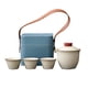 thumbnail image 4 of Juego de té portátil de viaje, tetera de cerámica, tazas de té, tetera de porcelana china de kung fu. Establecer un, 4 of 9