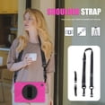 thumbnail image 4 of KIQ Shield Series for Samsung Galaxy Tab A8 Case 10.5" 2022 SM-X200/X205/X207 w/ Rotating Hand Strap Stand Shoulder Strap Heavy Duty Shockproof Kids Galaxy Tab A8 10.5 Case - Hot Pink, 4 of 10