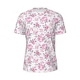 thumbnail image 5 of Wukai Rose Flowers Print Men's Short-Sleeved Mesh T-Shirt,Quick-Dry Short Sleeve Workout T-Shirt-, 5 of 8