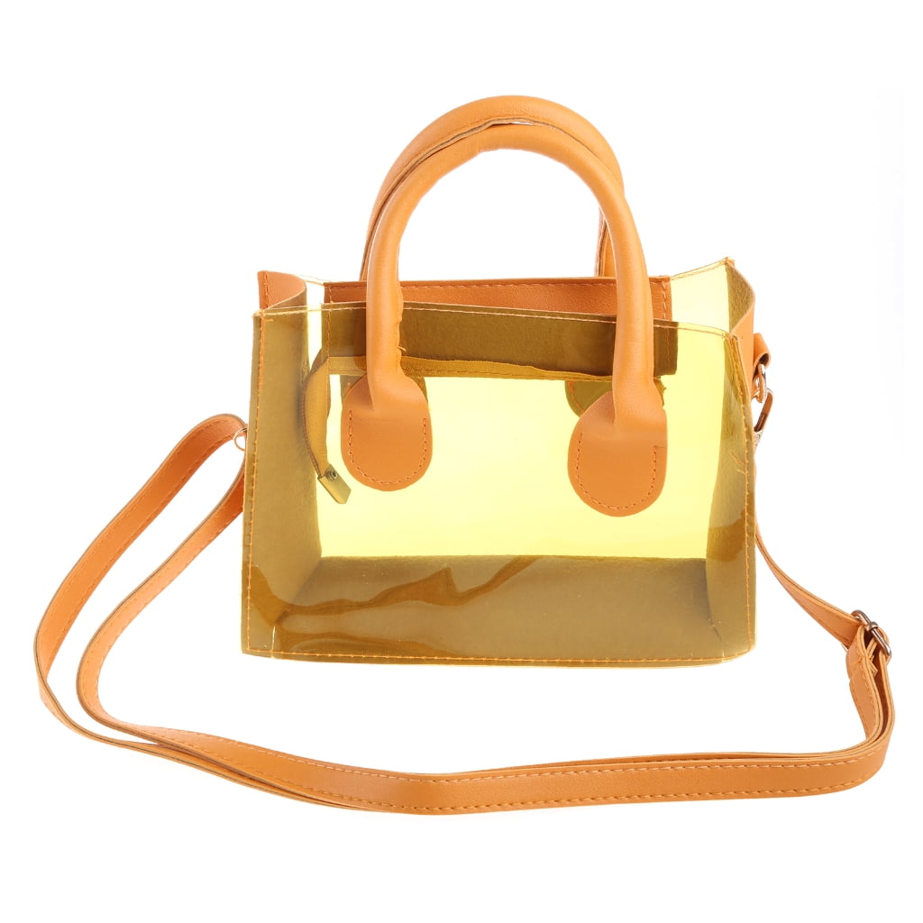 Fashion PVC Jelly Bag Women Transparent Handbag Summer Beach Clear