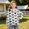 thumbnail image 3 of Qingpeng Boys Girls Cow Print Hoodie Long Sleeve Pullover Sweatshirt with Kangaroo Pocket for Winter, 3 of 6