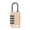 Gold, variant on 4 Digit Combination Padlock Portable Password Lock Keyless Unlocks AntiTheft Padlock for Backpacks Gym School Lockers