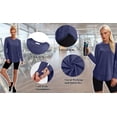 thumbnail image 5 of Rosvigor Plus Size Womens Workout Tops Long Sleeve Tee Shirts Comfy Athletic Shirts Loose Womens Activewear Tops for Gym Running Yoga, 5 of 7