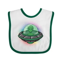 Inktastic Spaceship Funny Alien Outer Space Boys or Girls Baby Bib