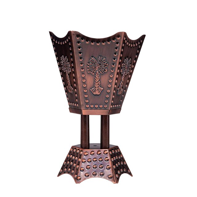 Quemador de incienso eléctrico de estilo árabe, soporte de incienso, decoración aromática, para el hogar, de hierro para Marrón Sunnimix Quemador de incienso