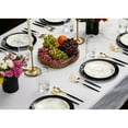 thumbnail image 5 of Crown Display 120-Pc Elegant Disposable Silverware - Premium Plastic Cutlery - Black Gold, 5 of 8