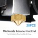 thumbnail image 1 of Extrusor de boquilla 20x Extremo caliente para impresora 3D PLA ABS E3D V5 V6 de 1,75 mm (0,6 mm), 1 of 9