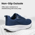 thumbnail image 5 of YHOON Men's Walking Shoes Non Slip Lightweight Breathable Tennis Athletic Sneakers Workout Training Shoe Navy Blue Size 13.5, 5 of 7