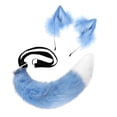 thumbnail image 3 of Cola de de imitación, diadema de usar, cómodas orejas de Clip peludas para niñas, accesorio de disfraz para adultos, Festival de Halloween Yinane orejas de  y tai, 3 of 7