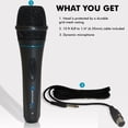 thumbnail image 6 of Technical Pro MK75 Dynamic Wired Microphone 4 Pack with 10 ft XLR to 1/4 Inch Cables, Cardioid Pickup and Metal Construction, 6 of 6