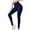 Dark Blue, variant on Idoravan Women's Plus Size Pants Women Fashion And Comfortable Solid Color Back Bow Slimming Yoga Pants Sweatpants