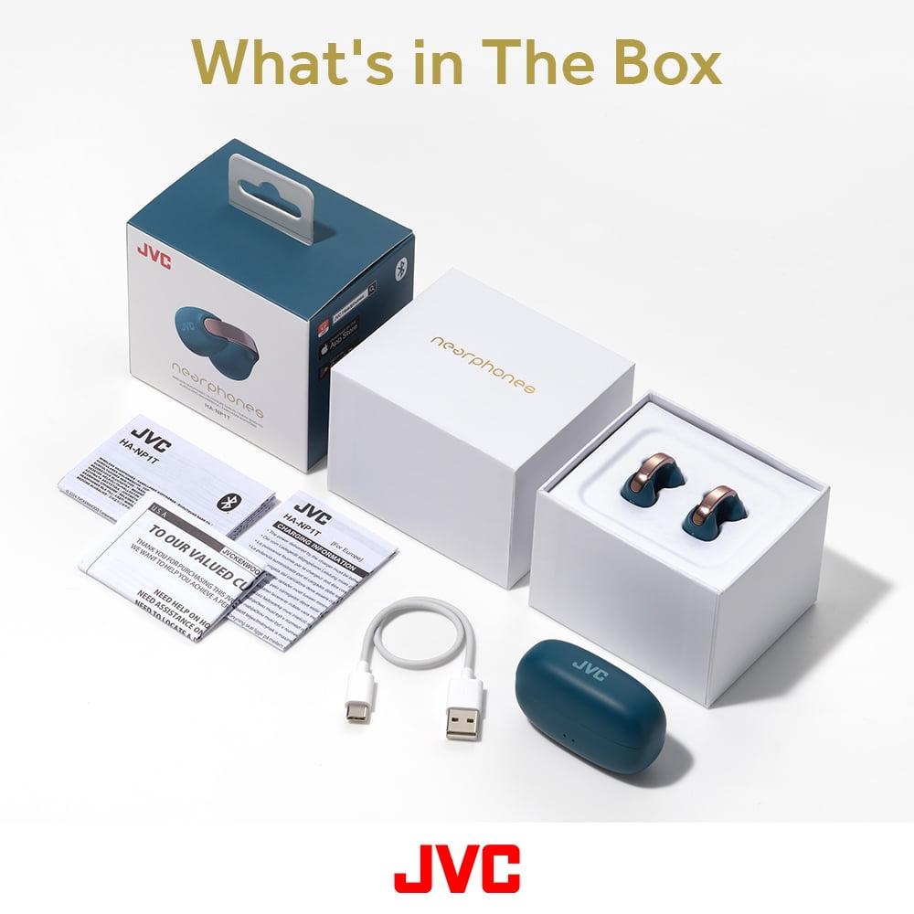 JVC Open Ear True Wireless Headphones - Ice Gray
