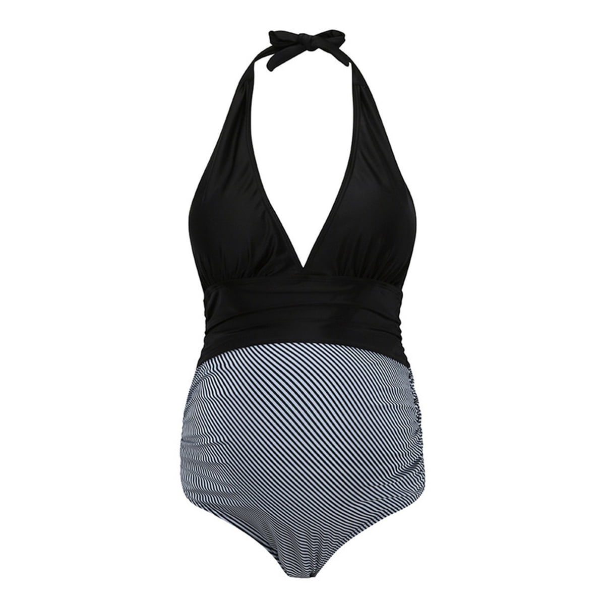 HAWEE Maillot de Bain une Pièce Maternité Tankini Grossesse Grande