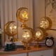 thumbnail image 2 of Lámpara de luna de ratán con estrellas - Lámpara LED de hierro, lámpara de orbe, lámpara de estrella y luna, lámpara de decoración navideña, lámpara de mesa para dormitorio, lámpara de modelado de est, 2 of 5