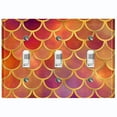 thumbnail image 1 of Metal Light Switch Plate Outlet Cover Mermaid Pink MER002, 1 of 13