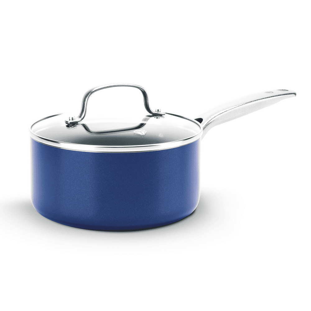 Blue Diamond Ceramic Nonstick 2 Quart Saucepan with Lid
