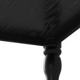 thumbnail image 4 of iooHug HomeHaven Turned Leg Two Tier Coffee Table, Wave Edge Storage Shelf Wooden Center Table for Living Room,Antique Black, 4 of 7