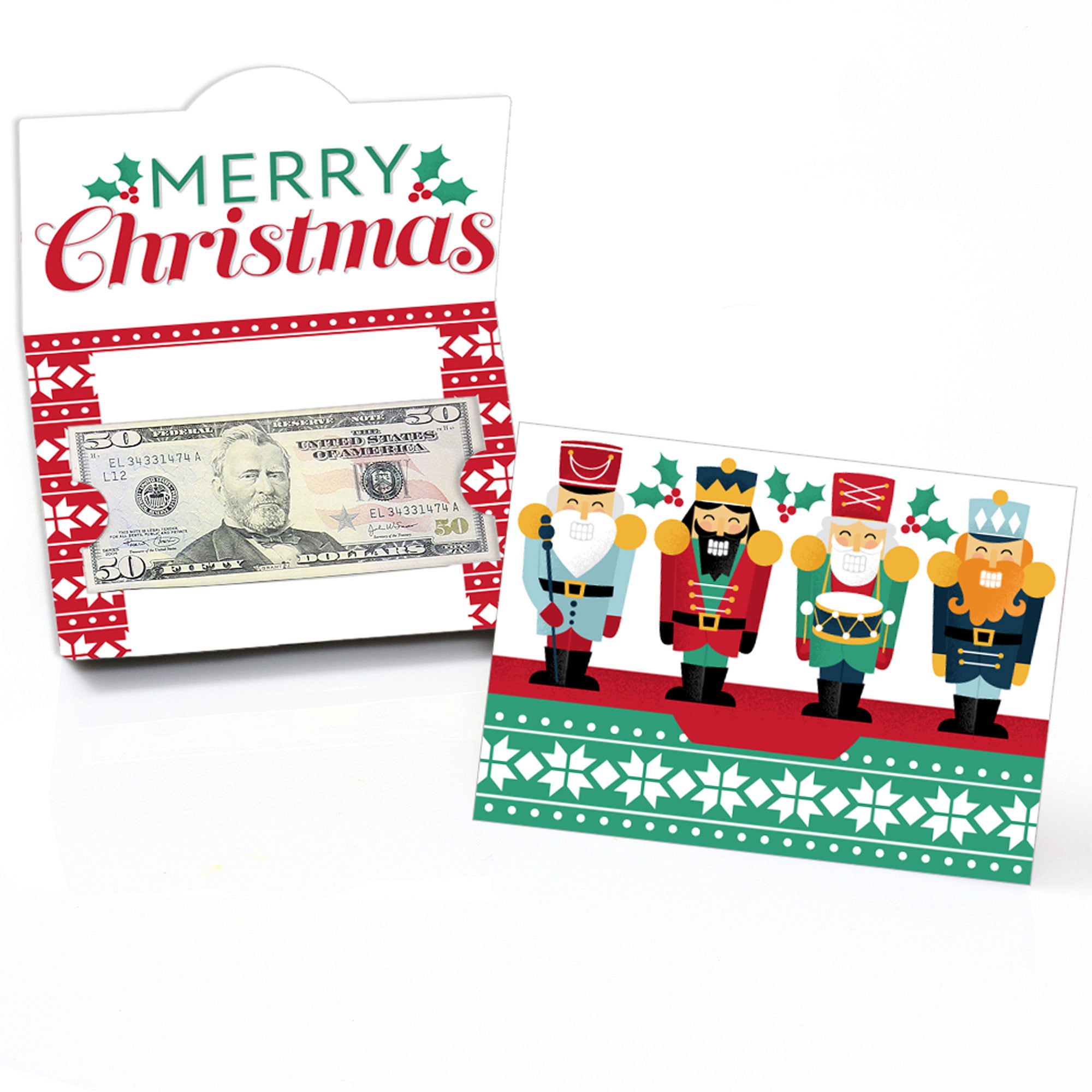 1 HOLIDAY/CHRISTMAS* Pack MONEY/GIFT CARD HOLDER w/Envelopes *YOU CHOOSE* New! 