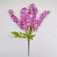 thumbnail image 7 of Morttic 1x Artificial Lilac Flower Vine Fake Wisteria Silk Flower for Wedding Party Decor Home Wall Hanging Decoration (Red), 7 of 7