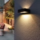 thumbnail image 4 of Inteprter Luz de pared solar Camino al aire libre Parque Patio trasero Calzada Patio Pasarela Calle Camino Escalera Decoración Paisaje Lámpara Iluminación y accesorios Negro Inteprter HA073601-01, 4 of 6