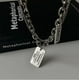 thumbnail image 1 of Collar de amor apilado, diseño de nicho femenino, personalidad versátil, collar de cadena de clavícula de hip hop, 1 of 6