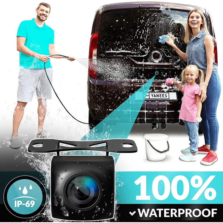 Telecamera Posteriore Per Auto – Visione Notturna, Angolo 170°, HD, Impermeabile, Per Auto SUV E Camper