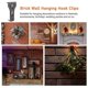 thumbnail image 2 of Brick Hook Clip Outdoor Hanging Hooks For 60-70mm Brick In Height No Drilling Sliding Brick Hanger Clips For Festival Birthday Decoration, 2 of 5