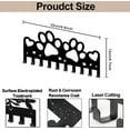 thumbnail image 2 of Paw Prints Coat Rack Wall Mount Heart Metal Dog Paw Key Holder for Wall 9.8×4.7inch 10 Hooks Dog Leash Decorative Black Key Hooks for Dog Lover Gift Coats Hats Towels Bags, 2 of 9