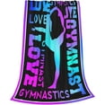 thumbnail image 4 of LHSHID Love Gymnastics Blanket Fleece Throw Home Decor Soft Cozy Blanket Bed Couch Sofa for Girls Boys Teens 60"x80", 4 of 7