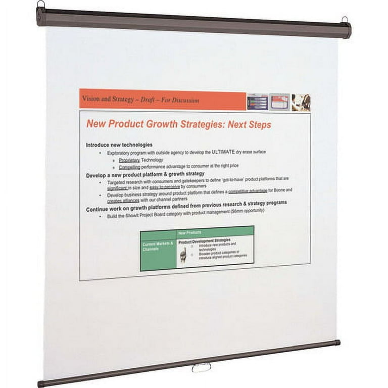 Quartet Manual Projection Screen - 1:1 - Matte White - 96 Quartet Manual Projection Screen - 1:1 - Matte White - 96
