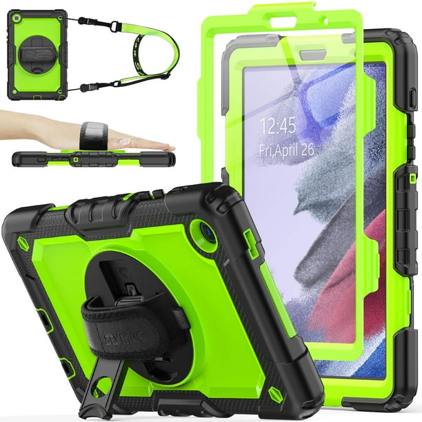 Funda SEYMAC de serie para Samsung Galaxy Tab A7 Lite de 8,7 pulgadas, color verde y negro