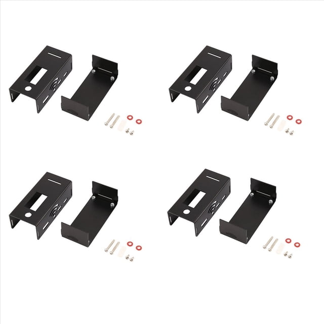 4X Caja de Aleación de Aluminio para MMDVM Tablero Rainsun de Expansión de Hotspot Estación de Radio Wifi MóDem de Voz W Negro