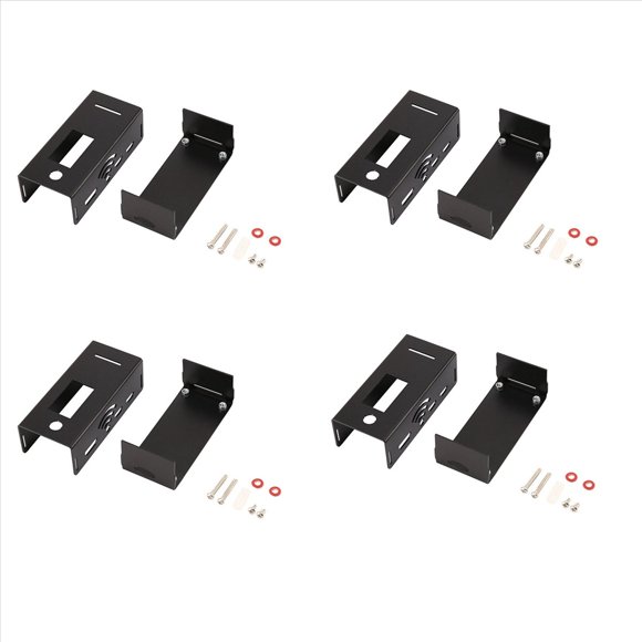 4X Caja de Aleación de Aluminio para MMDVM Tablero Rainsun de Expansión de Hotspot Estación de Radio Wifi MóDem de Voz W Negro