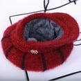 thumbnail image 7 of Zxareky Women Winter Hat Thick Warm Knitted Hat Soft Velvet Cap with Visor Brim, 7 of 7