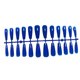 thumbnail image 3 of Qarigey 24 piezas de barniz de diseño de ataúd de uñas postizas puntas de uñas artificiales extralargas suministros de manicura estilo Arte de uñas azul, 3 of 6