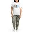 thumbnail image 4 of CafePress - Wirehair Dachshund Lover Women's Light Pajamas - Women's Short Sleeve Print T-Shirt and Pants Light Cotton Pajama Set, 4 of 7
