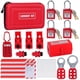 thumbnail image 1 of Kit de Etiquetas de Bloqueo Aldabas, Abrazaderas y Cerraduras Universales para Disyuntores Multipolares, Candados de Seguridad, Cerraduras para Enchufes, 1 of 5