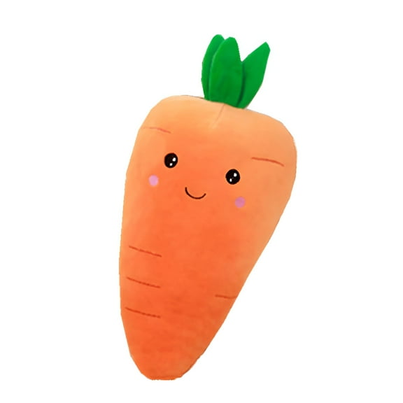LAMIRO 9.8" Easter Carrot Throw Pillow Carrot Shaped Cushion Easter Decorative Pillows Carrot Shaped Pillow Filling Easter Toys Stuffed Decor for Home Bedroom Couch Decorations Festive Gift