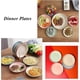 thumbnail image 2 of Platos de cena reutilizables, hechos de paja de trigo, no tóxicos, saludables para niños y adultos, aptos para microondas y lavavajillas, estilo que ahorra espacio, livianos e irrompibles (paquete de, 2 of 7