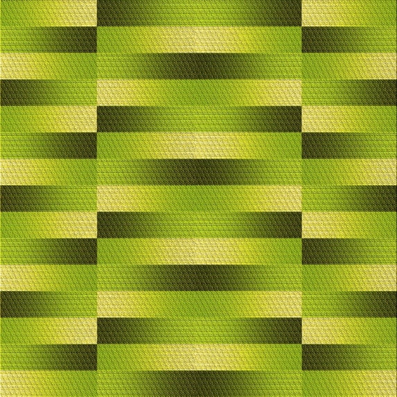 Ahgly Company Indoor Square Patterned Neon Yellow Green Area Rugs, 7' Square