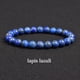 thumbnail image 4 of Genuine Natural Stone Bracelet Apatite Lapis Lazuli Agate Crystal Tiger Eye High Quality Gem Beads Bracelet Homme Jewelry Bangle, 4 of 5