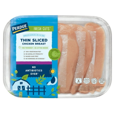 Perdue Fresh Cuts Fresh Boneless Skinless Chicken Breasts, Thin-Sliced, 1.25 lb