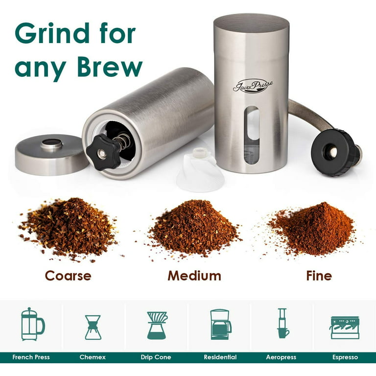 Manual Coffee Grinder by JavaPresse — Manual Coffee Bean Grinder