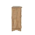 thumbnail image 3 of World Interiors Pengrove 75" Mango Wood/Glass Cabinet in Light Brown, 3 of 8