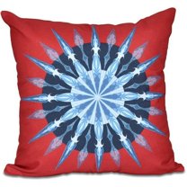 Simply Daisy 16" x 16" Sea Wheel Geometric Print Outdoor Pillow