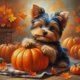 thumbnail image 4 of Hilo Algodón Bordado Punto Cruz Yorkshire Terrier Con 11CT 50x50cm, 4 of 8